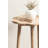 Round Wavy Wooden Side Table