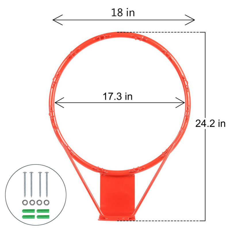 Panier de basketball en métal résistant à la rouille