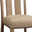 Les chaises d'appoint beiges et érable (2) ajoutent chaleur et charme à l'espace de vie principal (2)