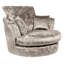 Romelia Velvet Swivel Barrel Chair-903667099