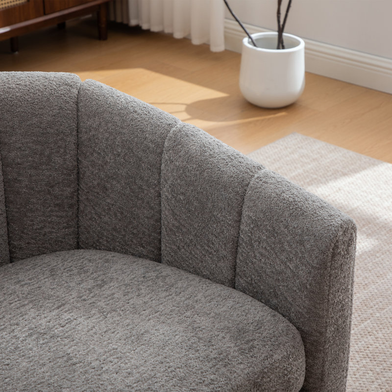 Upholstered Accent Chair, Grey
