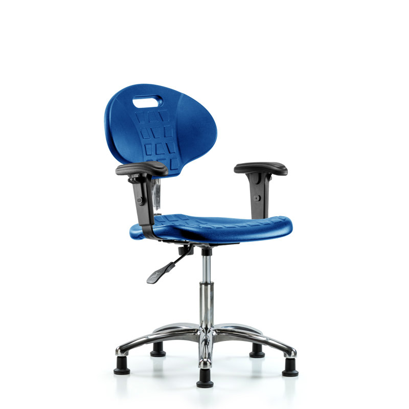 Kijah Task Chair, Casters, Blue, Adjustable