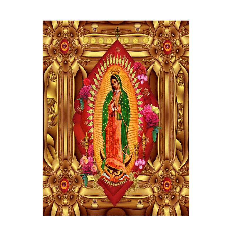 Art sur toile, Marcus Jules Our Lady Of Guadalupe, H 19 po x l 14 po