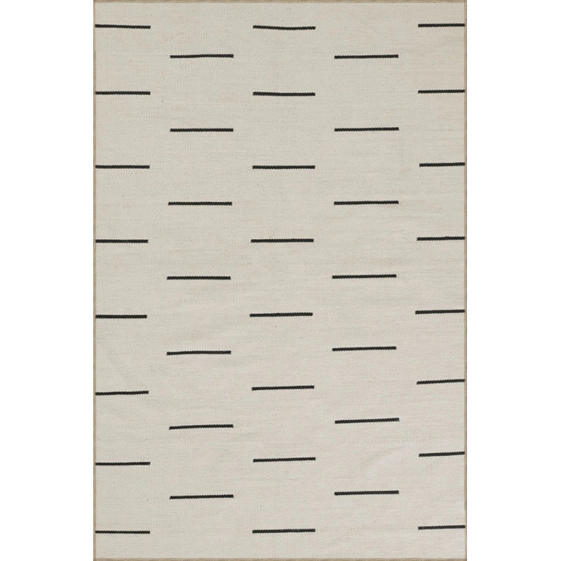 Tapis intérieur / extérieur beige à rayures Sienna, Rectangulaire 3 pi x 5 pi