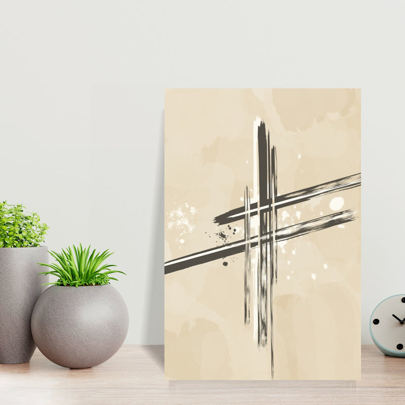 Composition In Stripes No 8 by Sannel Larson - Wrapped Canvas Print, 45.72 cm H x 30.48 cm W