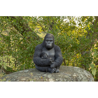 Gorilla Sitting with Baby