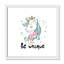 «Be Unique», impression sur papier licorne-47848666-47848655