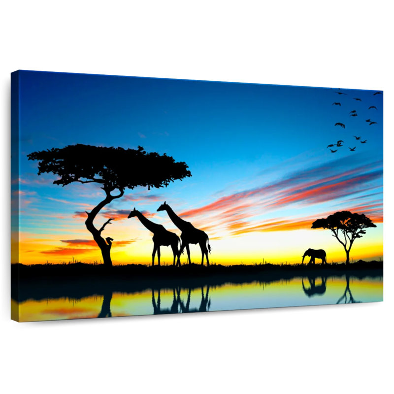 Safari africain Brampt, H 16 po x l 24 po