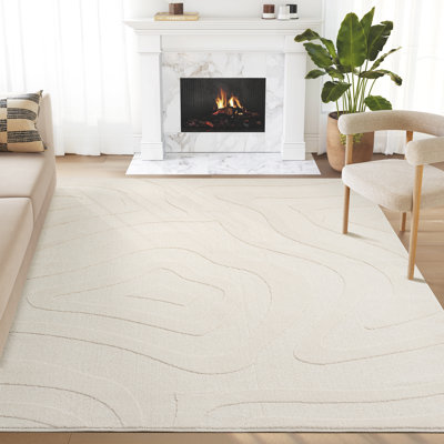Tapis crème Abavi Huertas WAV100B