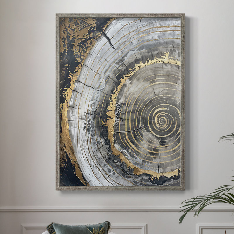Reproduction encadrée ABSTRACT Series CCLxx - bois massif, H 11 po x l 9 po