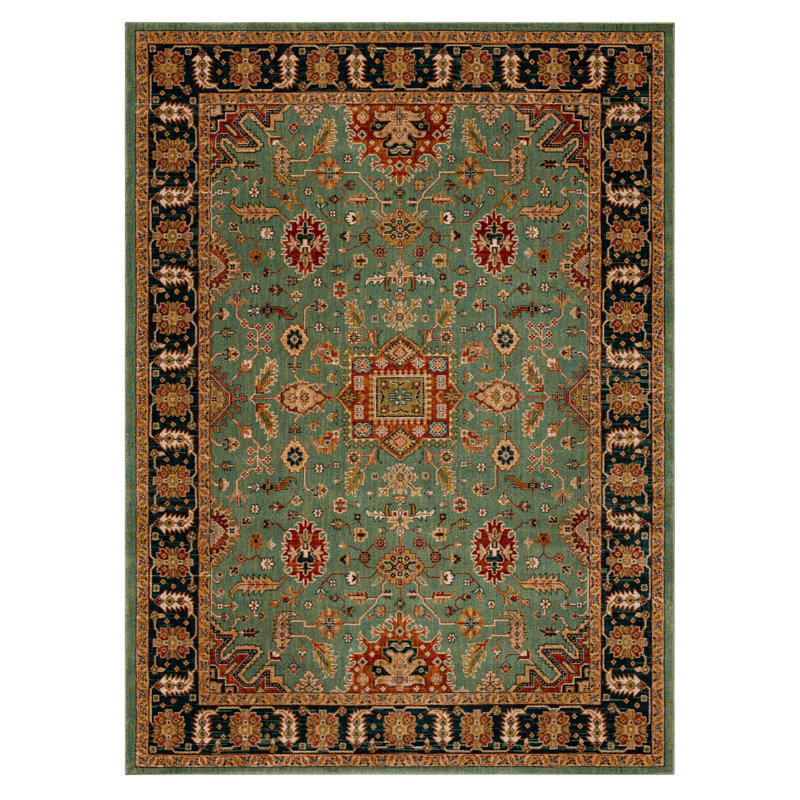Spice Market Deir Plush Pile Stain/Fade Resistant Polyester Woven Ornamental Indoor Area Rug, Rectangle 8' x 11'
