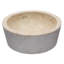 Lavabo de salle de bain vasque circulaire en pierre beige