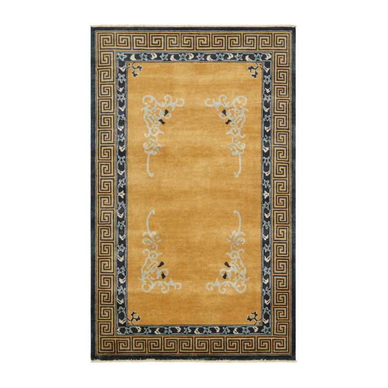 One-of-a-Kind 3'10x6'2 2010s Wool Area Rug