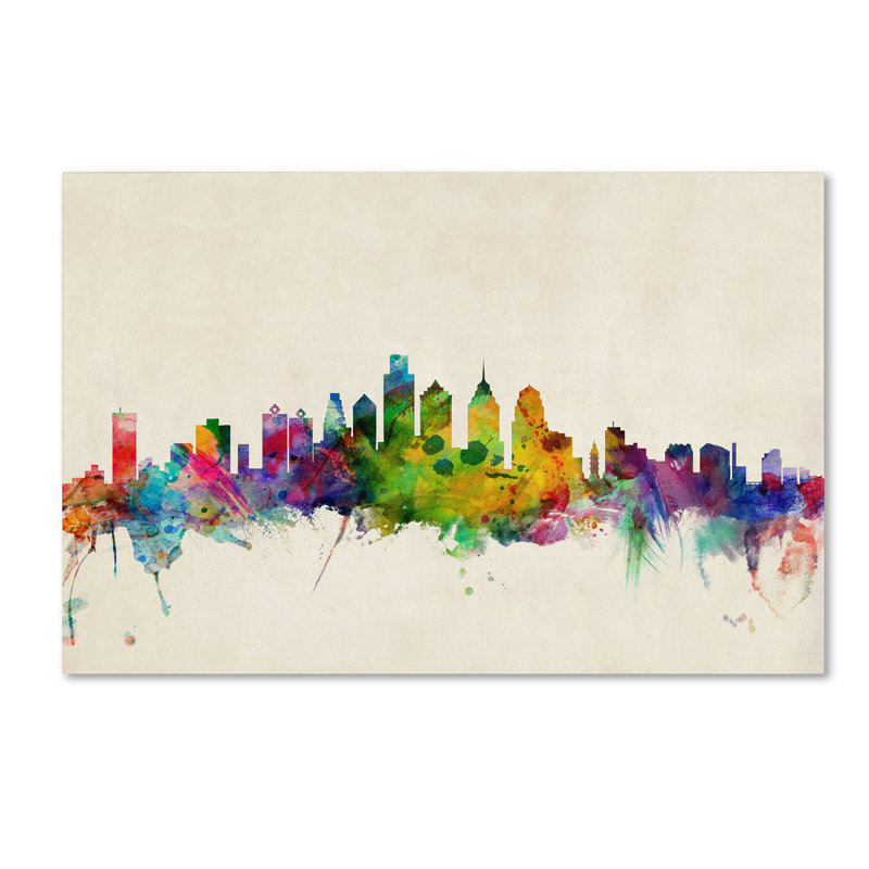 « philadelphia, pennsylvanie », impression sur toile tendue, H 30 po x l 47 po x P 2 po