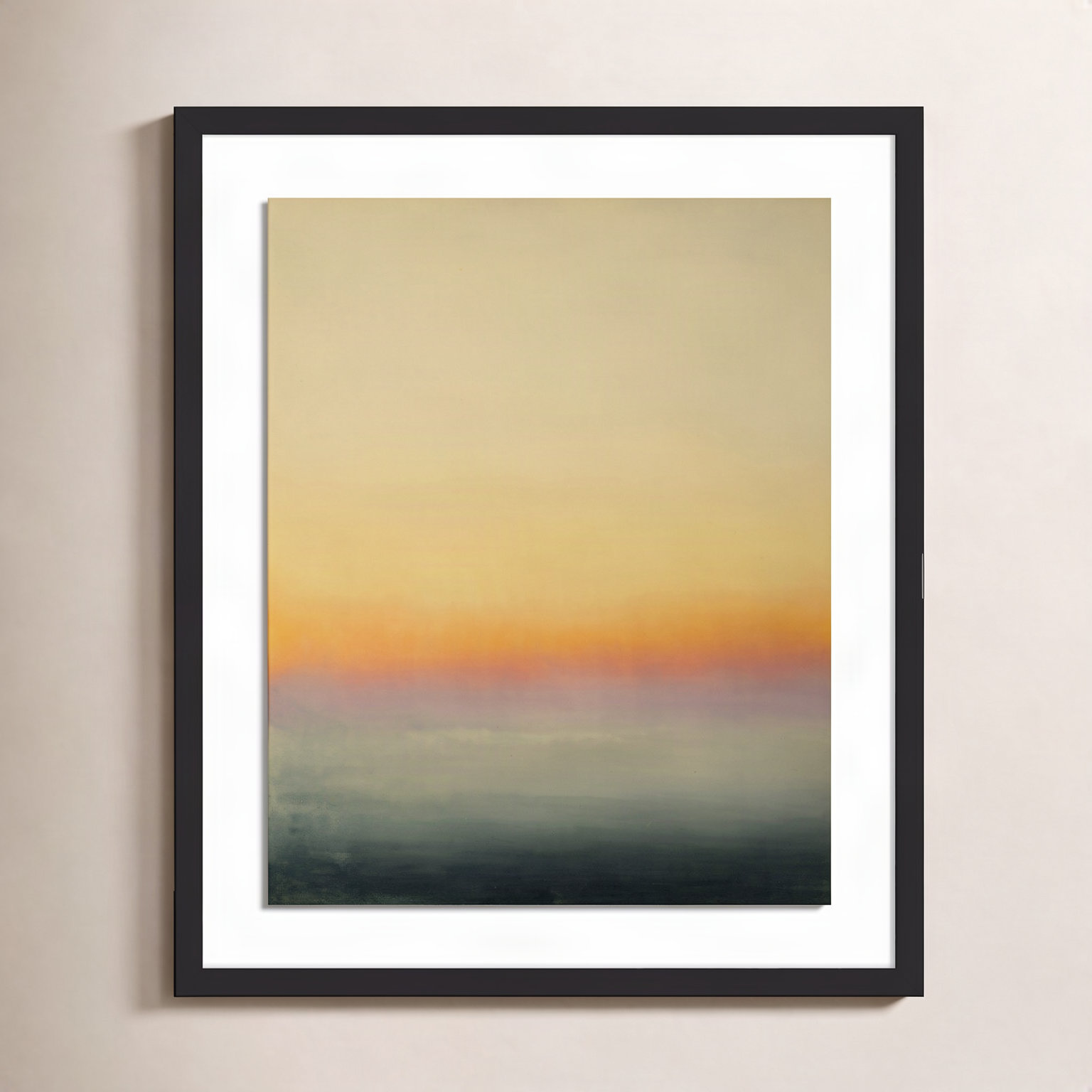 Ericka Wolf "Risk" Print, 60" H x 49" W x 2.5" D, Black