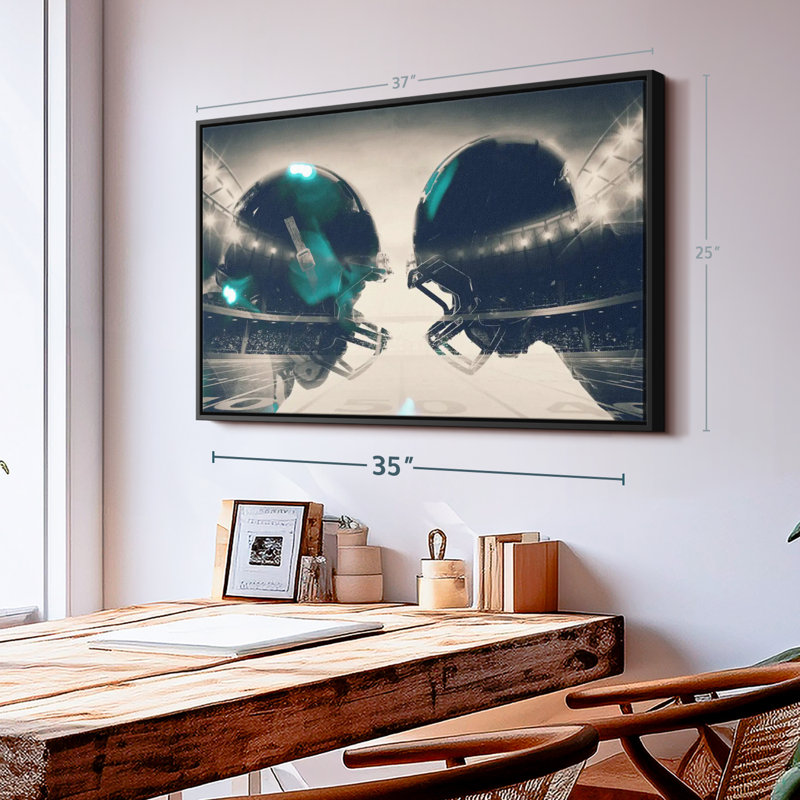 «Football Clash», reproduction sur toile, H 25 po x l 37 po