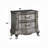 Traditional Vintage Bedroom 1Pc Nightstand With 2 Drawers Antique Platinum Finish Wooden Furniture Classic Design