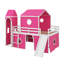 Lit mezzanine double avec glissade et tour