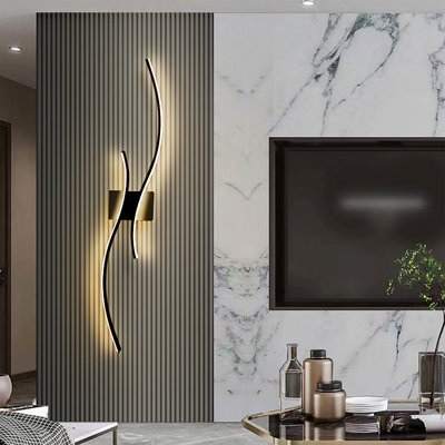  Modern Style Acrylic Soft Linear Led Wall Light 