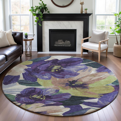 Tapis floral lavable à la machine de qualité supérieure Northdale AMF1487