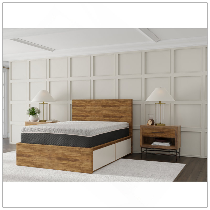 Infused Hybrid 12 Inch Soft Memory Foam Mattress, Twin
