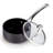 Cooks Standard Classic 1 Quart Nonstick Saucepan with Glass Lid, Hard Anodized Non Stick Sauce Pan, Small Kitchen Cooking Sauce Pot Mini Milk Pan, Dishwasher Safe Cookware, Black-12001972