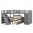 Twin-Twin Over Full L-Shaped Bunk Bed With 3 Drawers, Movable Desk, And Closet-1618093268