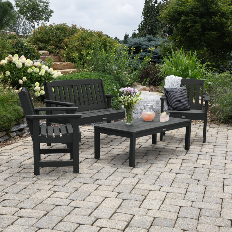 Anette 4 - Person Seating Group, Black