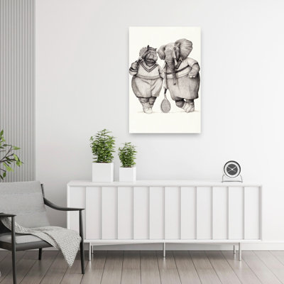 Gentlemen Of The Court Contemporary Wall Art Print