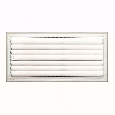 AC Register Vent Cover 14X10 inch - Box of 12 – Adjustable Single Deflection Aluminum HVAC Grille for Wall and Ceiling, Multi-Shutter Damper for Heating & Cooling, Rustproof Air Supply Louver