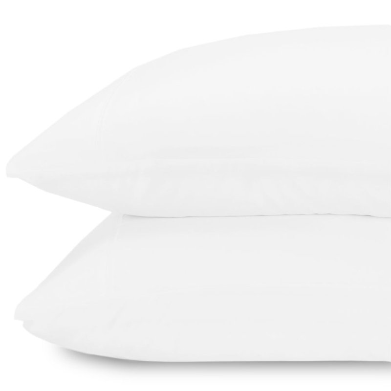 Lux Enzyme-Washed Double-Brushed 2pc. Pillowcase Set, White, Queen