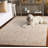 Abstract 175 Hand Tufted Wool; Cotton No Pattern Rug in Light Brown/Ivory-1829597063