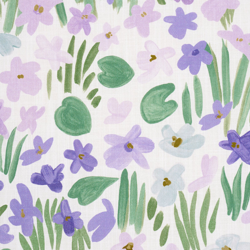 Schumacher X Studio Bon Sweet Violette Indoor/Outdoor Fabric, Pink