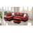 Monaco Vegan Leather 2-Piece Sectional Sofa Set With Chaise-1305994990-1305994987