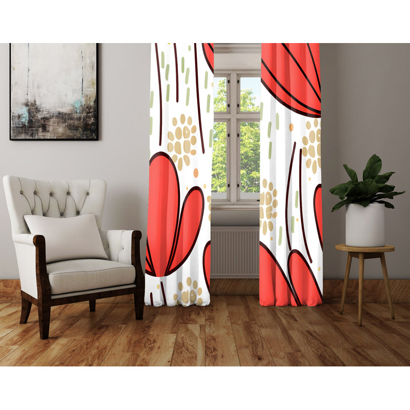 Rideau en polyester Amarjeet, L 40 po x L 52 po