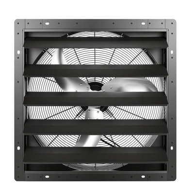 24 in Shutter Exhaust Fan Wall-Mount Automatic Louvers Variable Speed, 7030 CFM Ventilation and Cooling for Attic, Sturdy Steel Housing, Low Noise, AC Motor, Garage, Barn, Greenhouse, Workshop