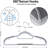 Nesanel Plastic Non-Slip Accessories Hanger