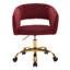 Chaise de travail en velours-1937733279