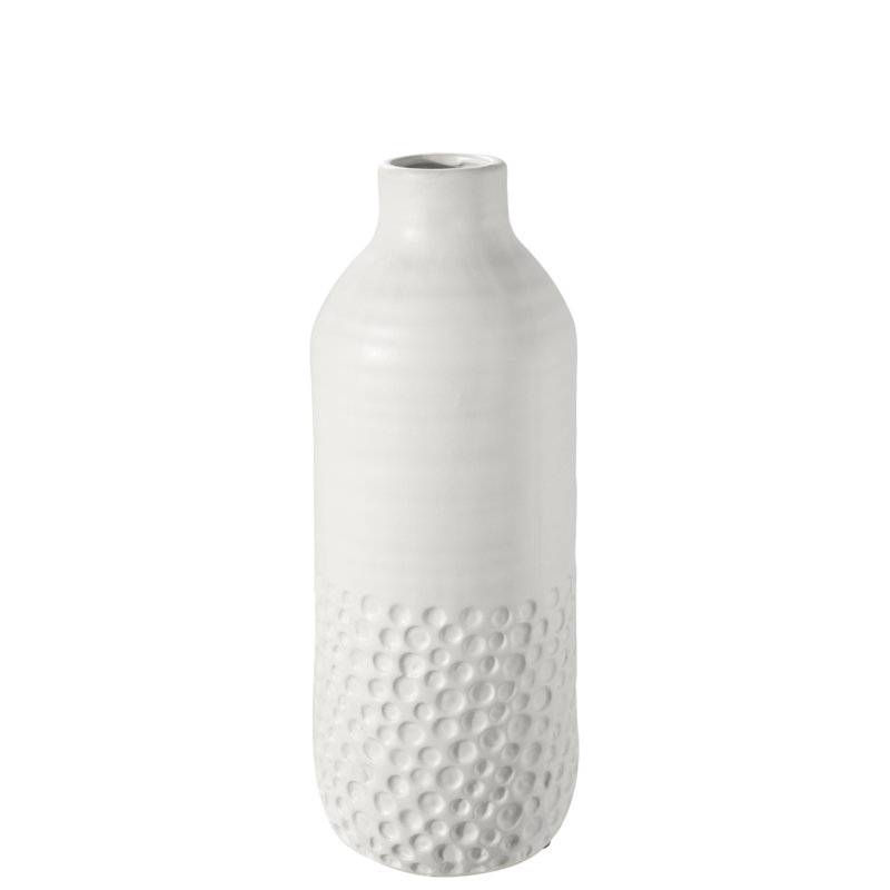 Urban Trends Collection Ceramic Table Vase, 12" H x	4.5" W x	4.5" D