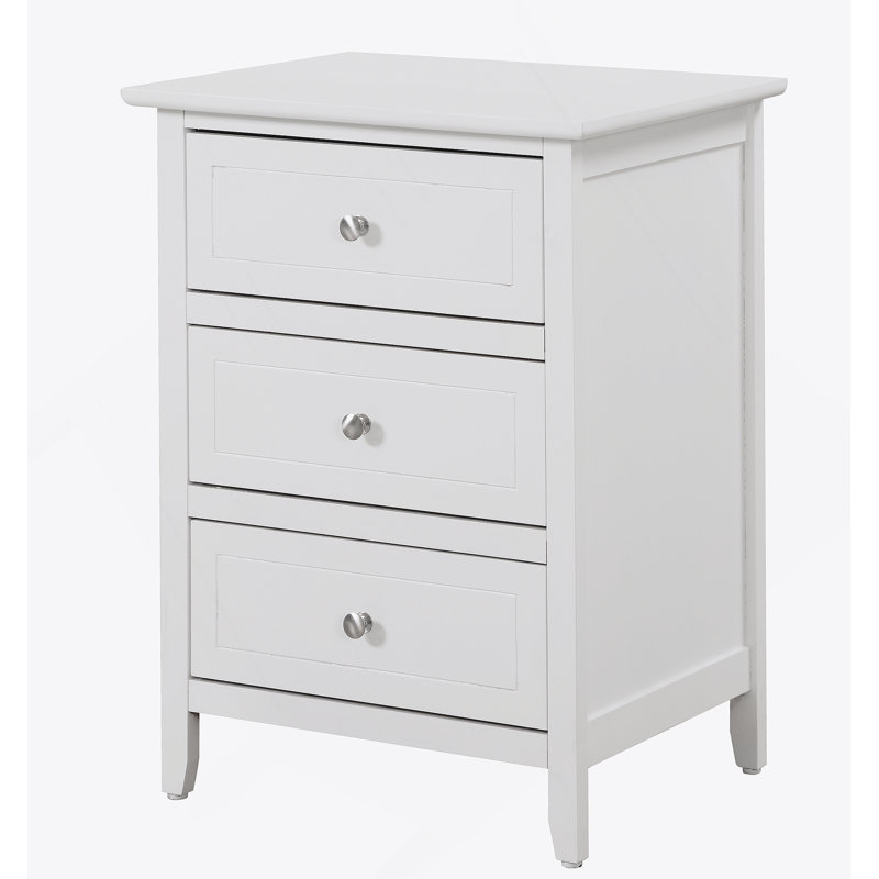 Table de chevet transitionnelle blanche polyvalente, Blanc