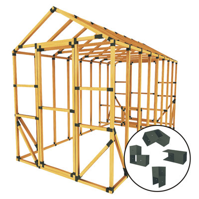8 pi L 16 pi. Ensemble de poulailler et de poulailler D DIY E-Z Frame pour jusqu'à 17 poulets