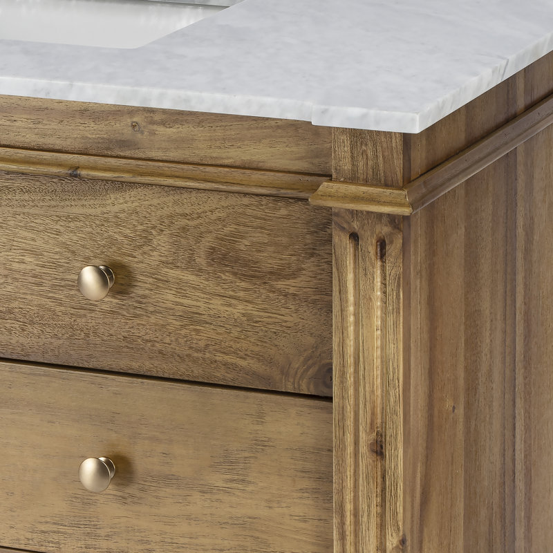 Garza 42" Single Bathroom Vanity Set, Light Brown