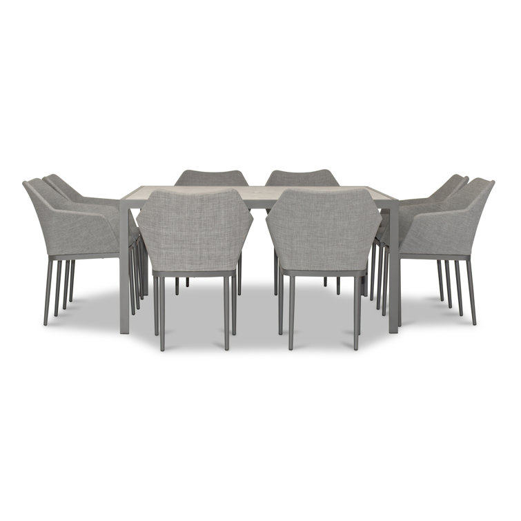 Inaya Square 8 - Person Outdoor Dining Set with Cushions