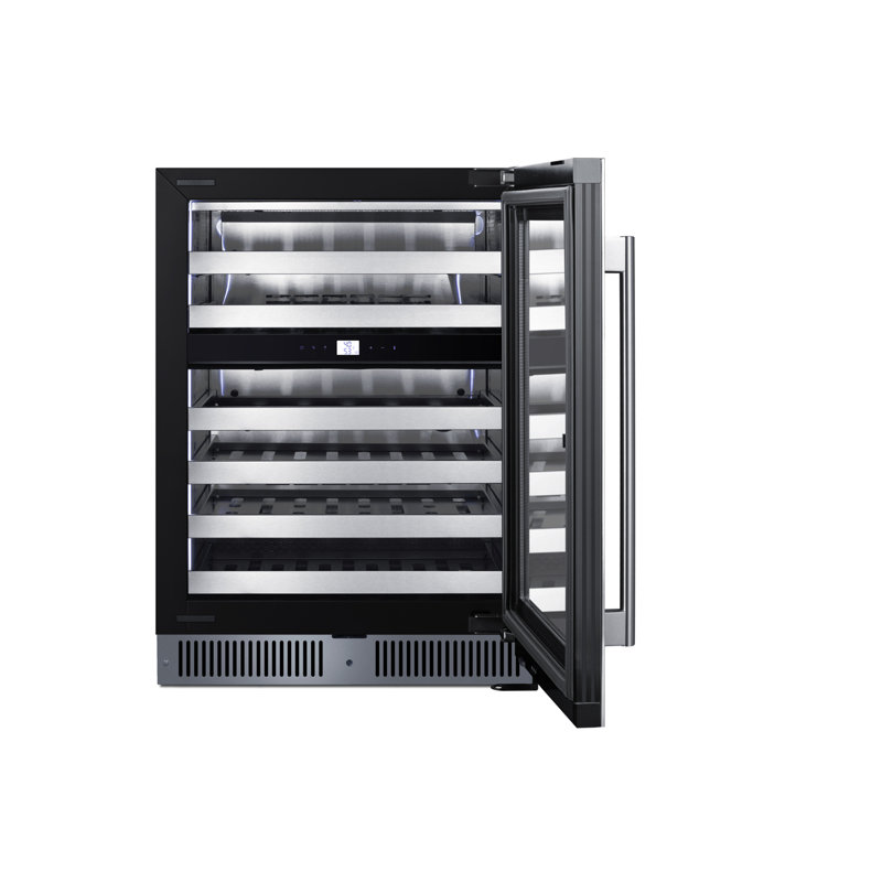 Summit Appliance 24" Dual Zone Built-In Wine Cellar, Right Handed
