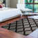 Glamour  Non-Slip Moroccan Trellis Area Rug For Living Room, Hallway Runner, Entryway Rug, Gray/Black