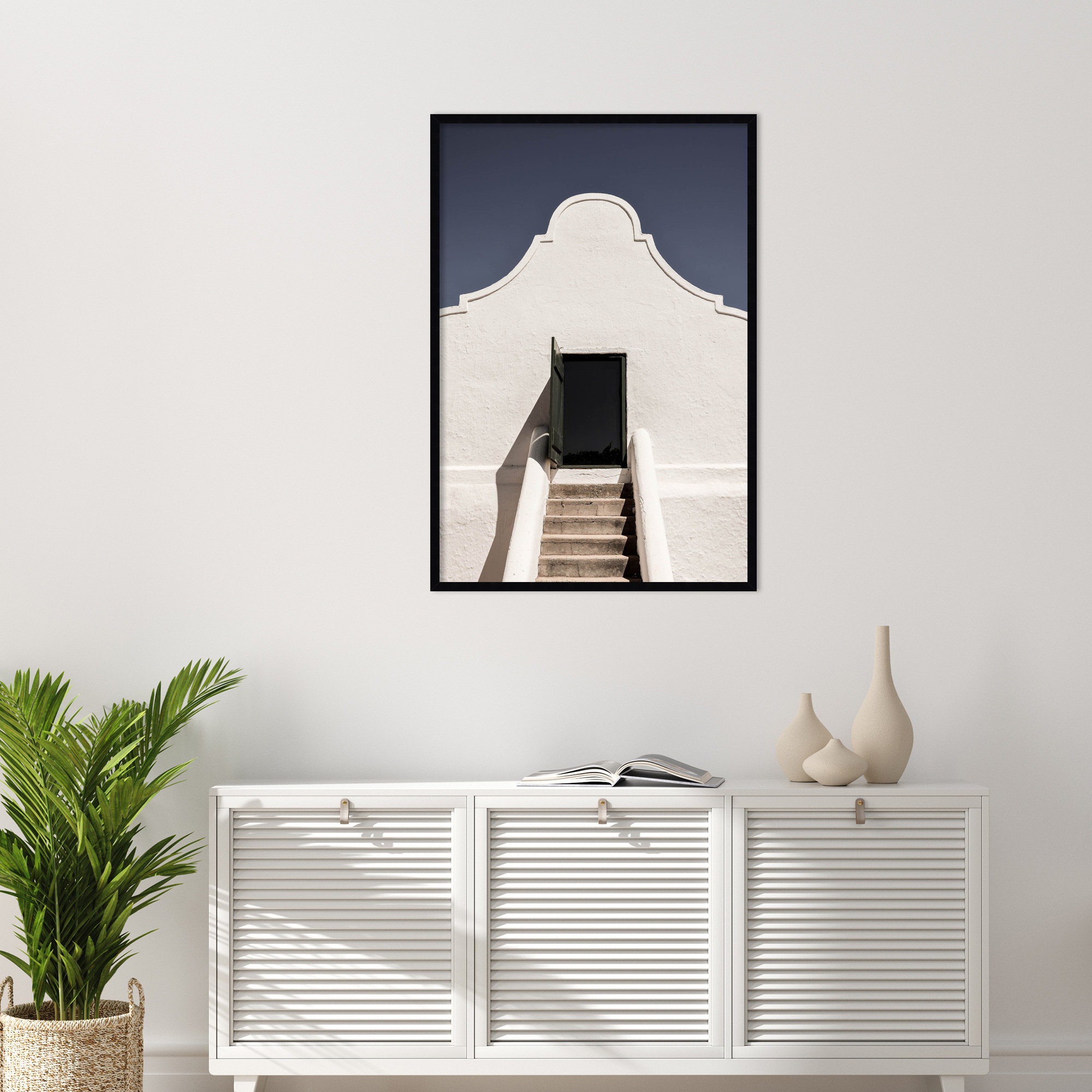 Cape Dutch by Shot by Clint Wood Framed Wall Art Print, 41" H x 28" W, Black