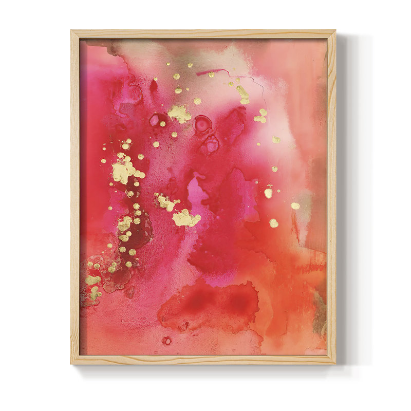 Mythological IV Framed Print - Solid Wood, Natural, 11" H x 9" W