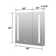 30 Inch H Recessed or Surface LED Mirror Cabinet With Defogger And Adjustable Shelves