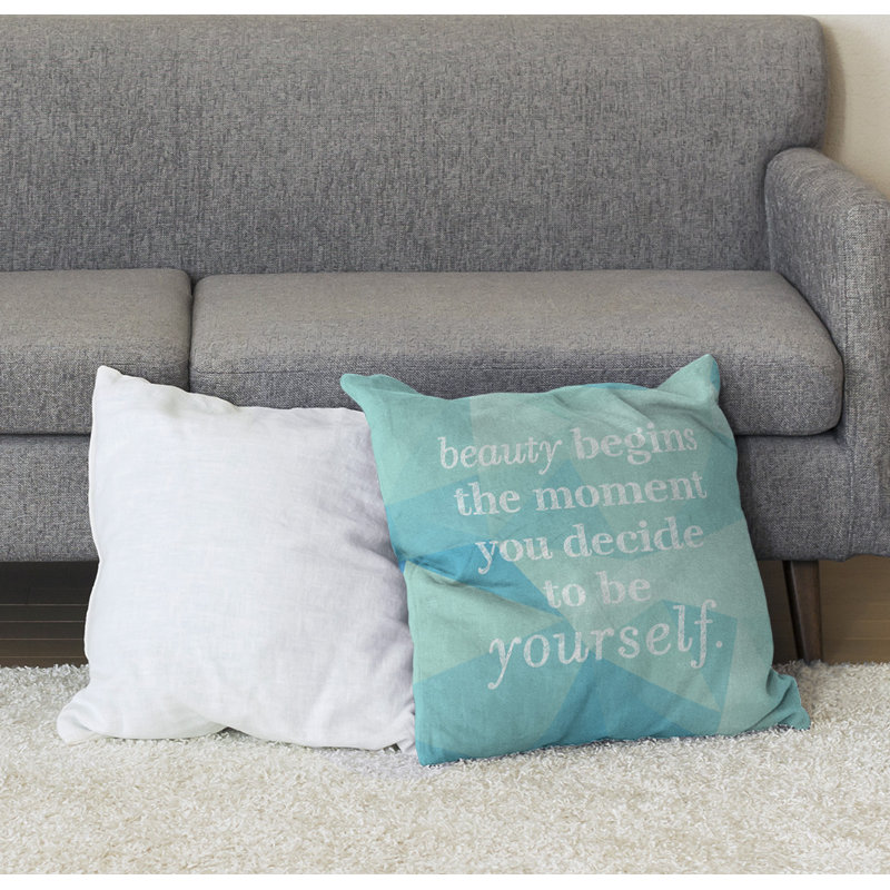 Coussin de sol de pierres précieuses True Beauty, 40 po x 40 po, Zircon