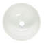 The Renovators Supply Inc. 11.25'' White Porcelain Circular Bathroom Sink